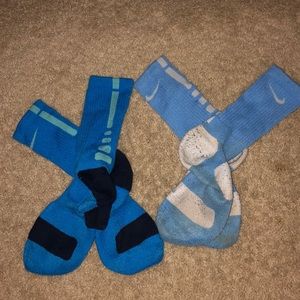 Blue Nike elite socks